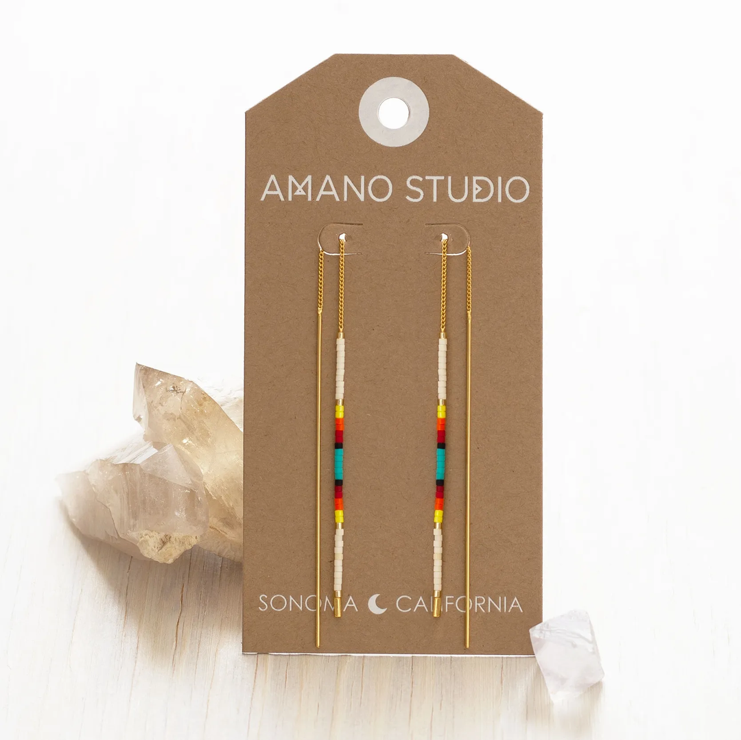 Miyuki Threader Earrings