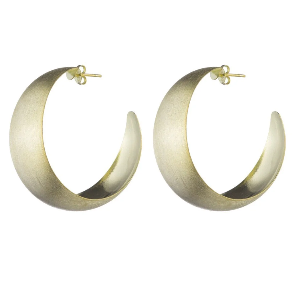 Brooke Wide Hoops Gold