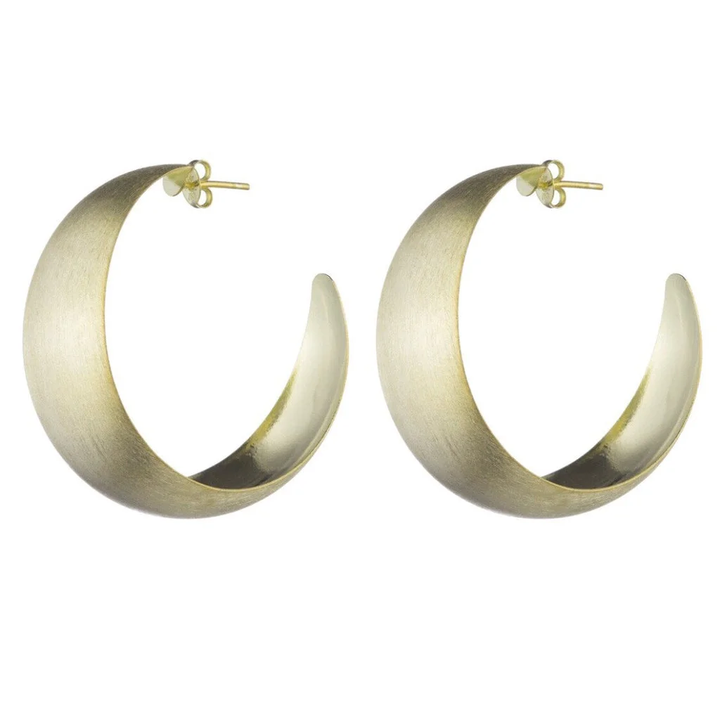 Brooke Wide Hoops Gold
