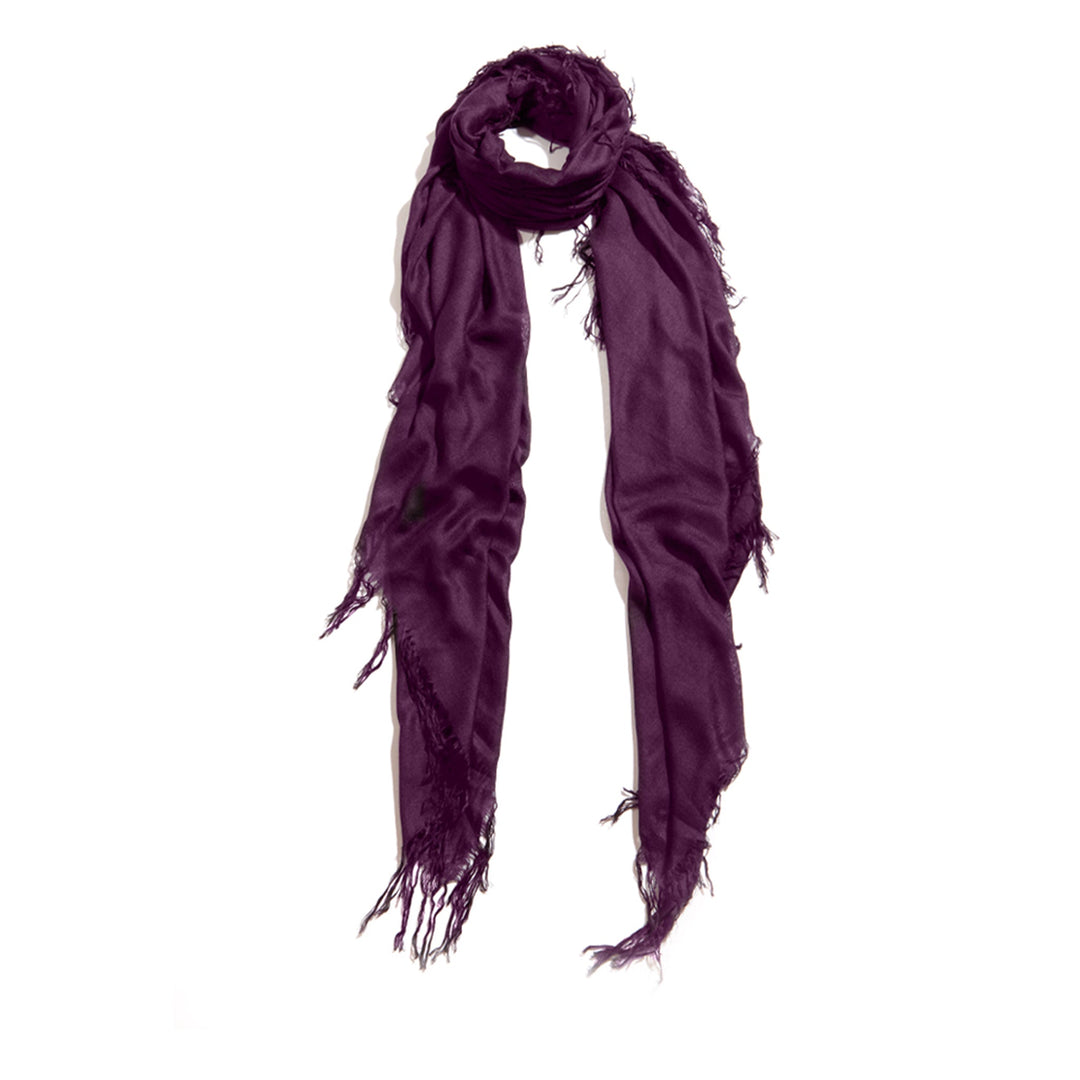 Blue Pacific Tissue Solid Scarf