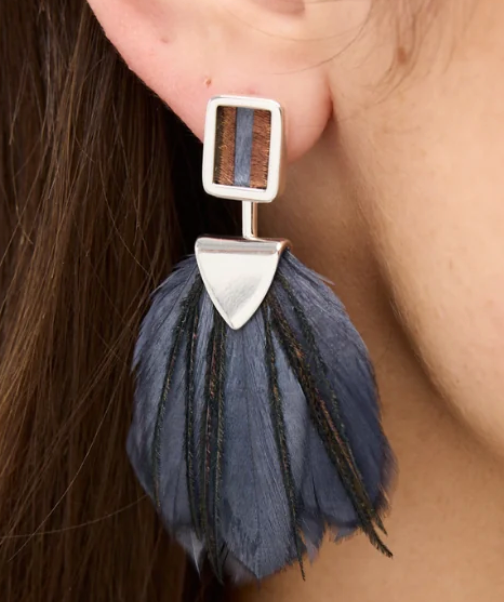 Savannah Bezel Drop Earrings