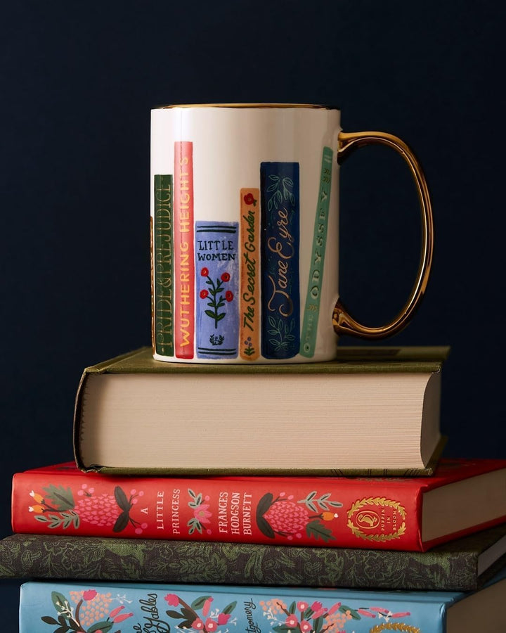 Festive Book Club Porcelain Mug