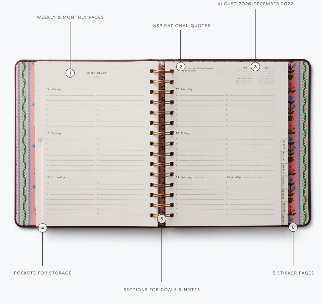 2027 Ladies Night 17 Month Planner