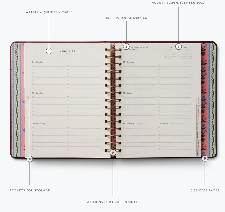 2027 Ladies Night 17 Month Planner