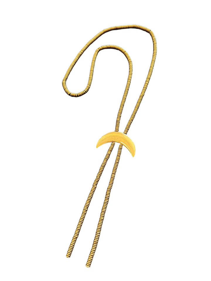 Crescent Bolo Necklace