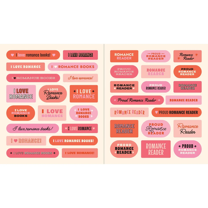 Romance Reader Sticker Book