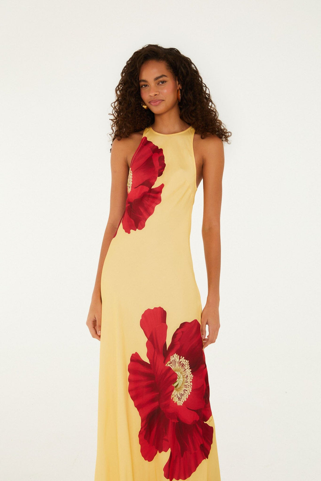Poppy Flowers Maxi Dress