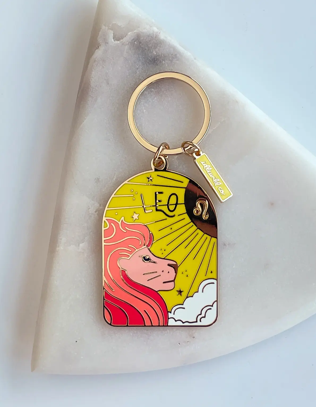 Zodiac Enamel Keychain